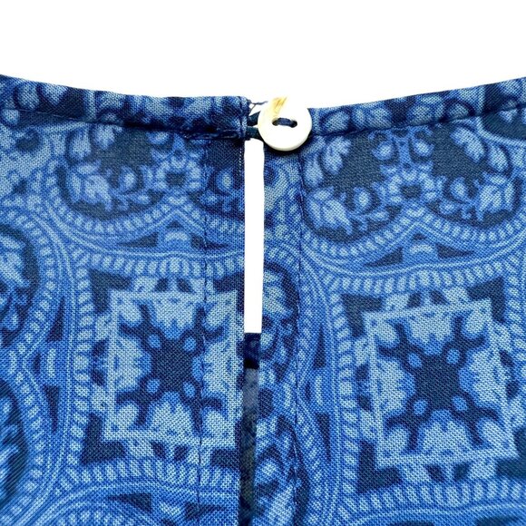 AVENUE Blue Boho Blouse Plus Size 20 Rayon Tunic Top Long Sleeve NWT - Picture 9 of 14